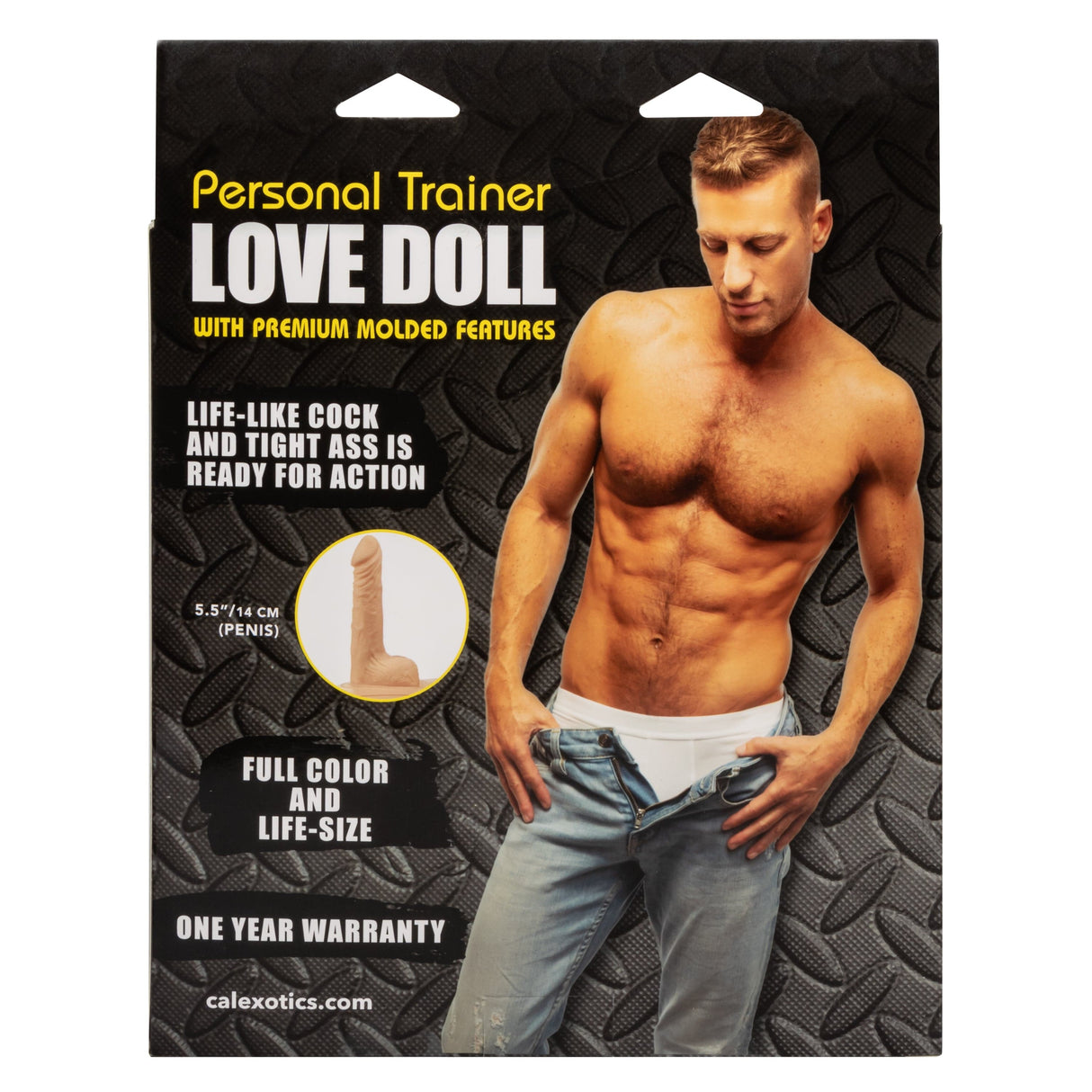 California Exotics - Personal Trainer Inflatable Love Doll Masturbator Dildo 5.5" (Beige) CE1976 CherryAffairs