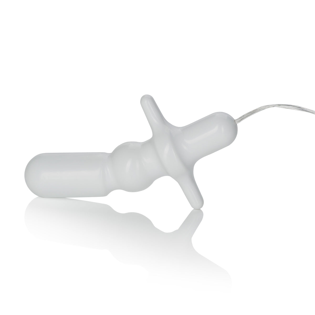 California Exotics - Pocket Exotics Vibrating Anal T Vibrator (White) CE1641 CherryAffairs