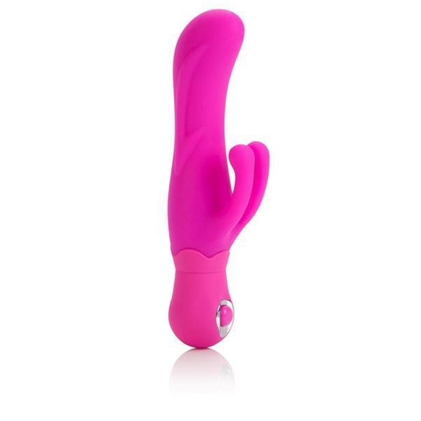 California Exotics - Posh Silicone Double Dancer Rabbit Vibrator (Pink) - CherryAffairs.sg