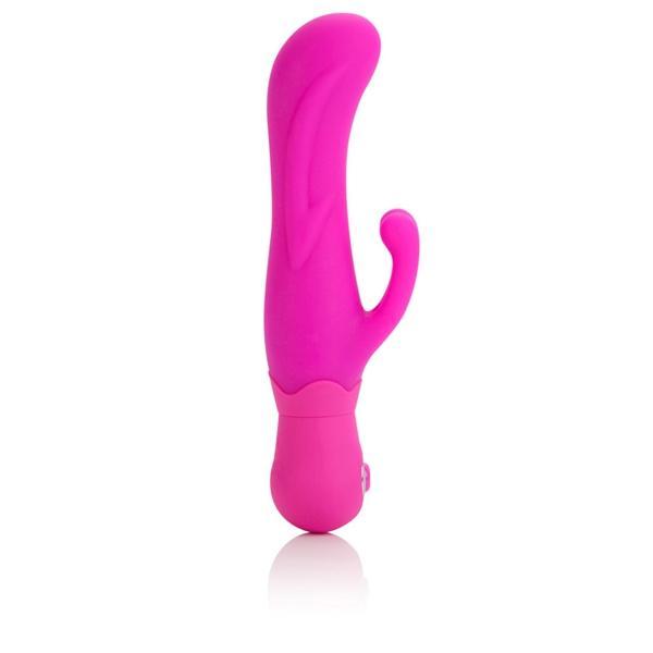 California Exotics - Posh Silicone Double Dancer Rabbit Vibrator (Pink) - CherryAffairs.sg
