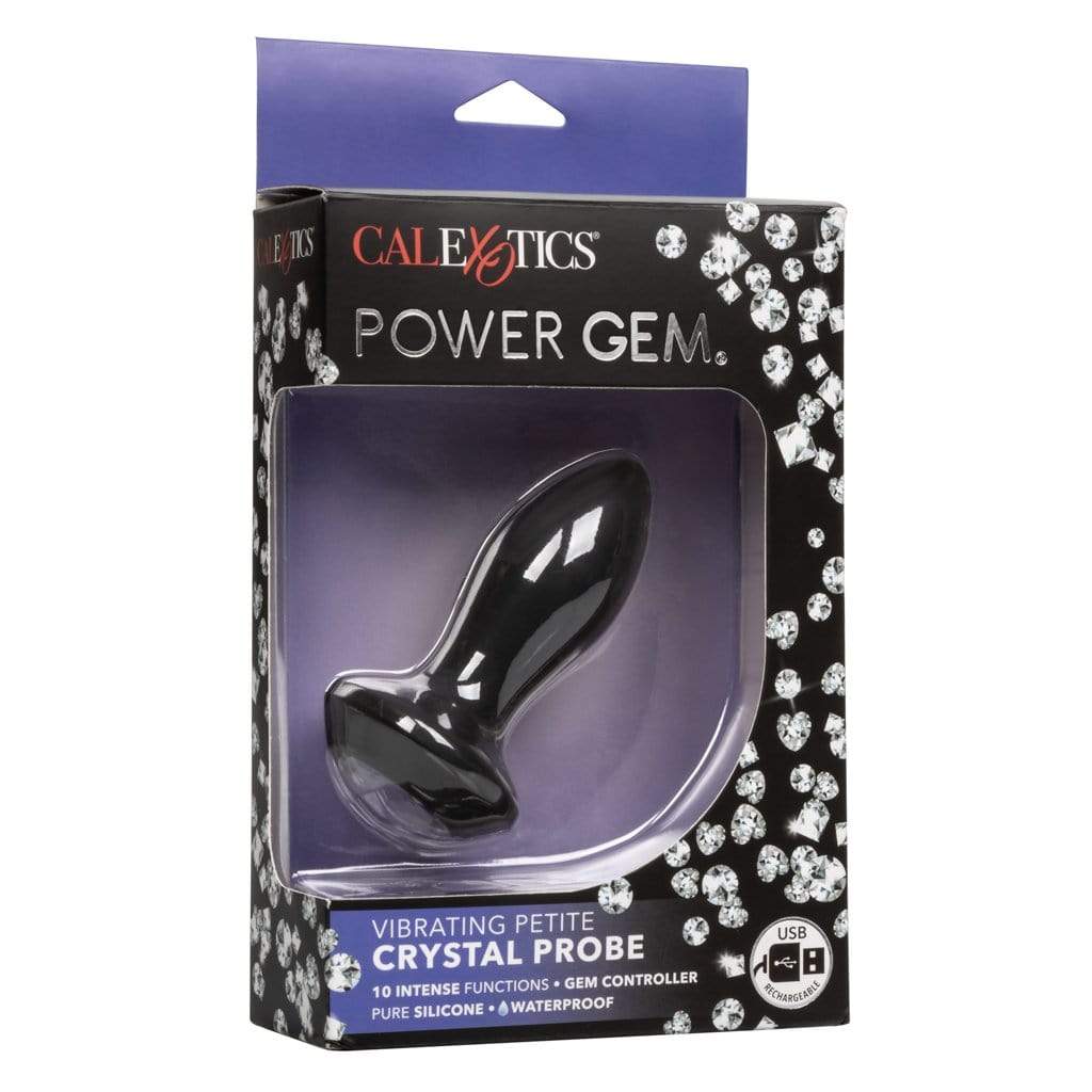 California Exotics - Power Gem Vibrating Petite Crystal Probe Anal Plug CE1719 CherryAffairs