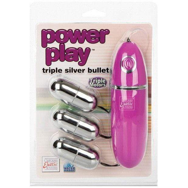 California Exotics - Power Play Triple Silver Bullet (Silver) CE1208 CherryAffairs