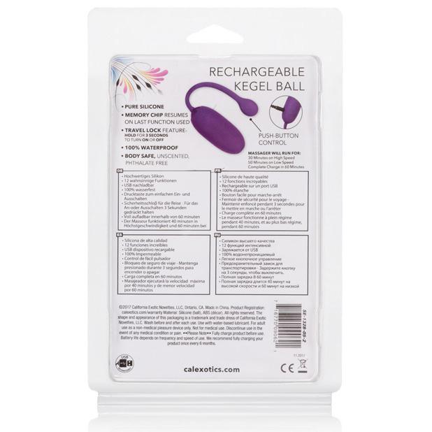 California Exotics - Rechargeable Kegel Ball Starter (Purple) CE1337 CherryAffairs