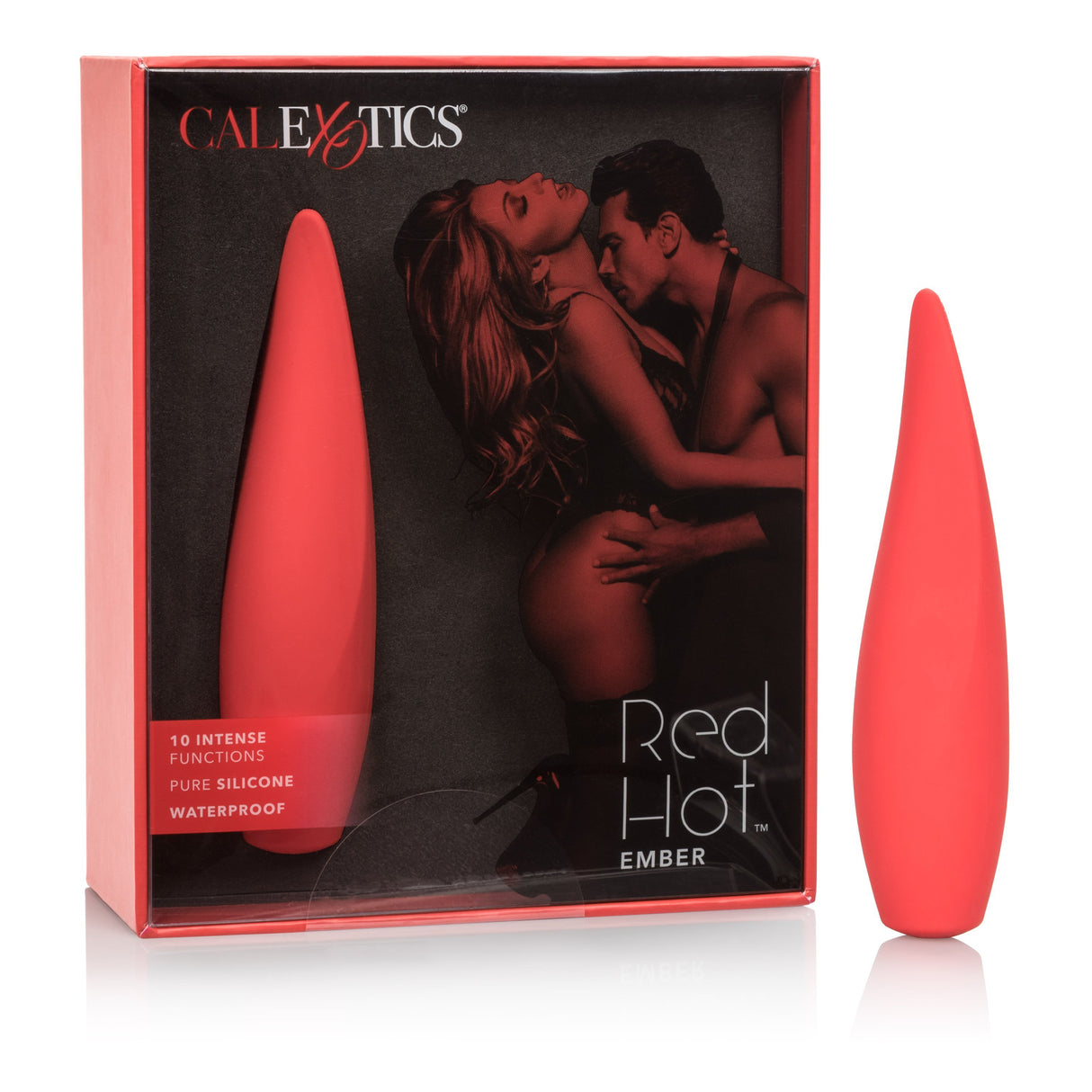 California Exotics - Red Hot Ember Rechargeable Clit Massager (Red) CE1585 CherryAffairs