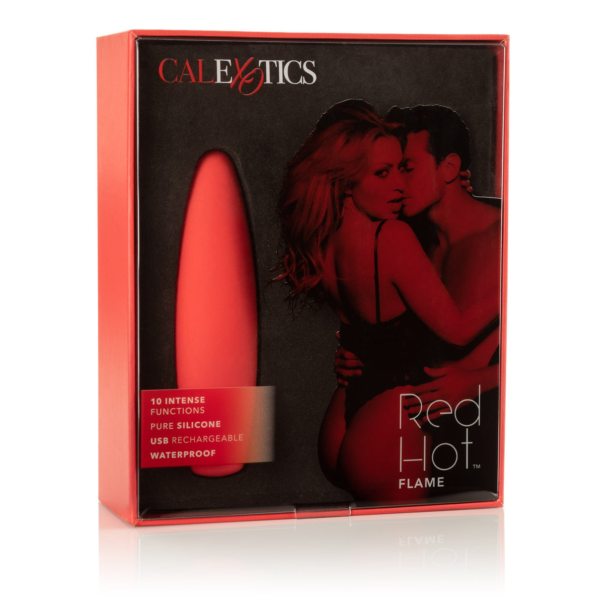 California Exotics - Red Hot Flame Rechargeable Bullet Vibrator (Red) CE1625 CherryAffairs