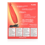 California Exotics - Red Hot Flare Rechargeable Clit Massager (Red) CE1584 CherryAffairs