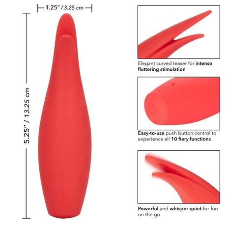 California Exotics - Red Hot Sizzle Clit Massager (Red) CE1689 CherryAffairs