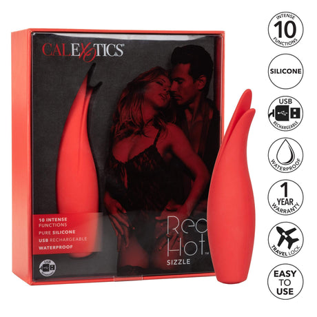 California Exotics - Red Hot Sizzle Clit Massager (Red) CE1689 CherryAffairs