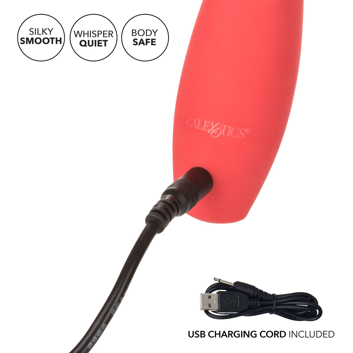 California Exotics - Red Hot Spark Rechargeable Clit Massager (Red) CE1586 CherryAffairs
