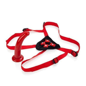 California Exotics - Red Rider Adjustable Strap On 7" - CherryAffairs.sg