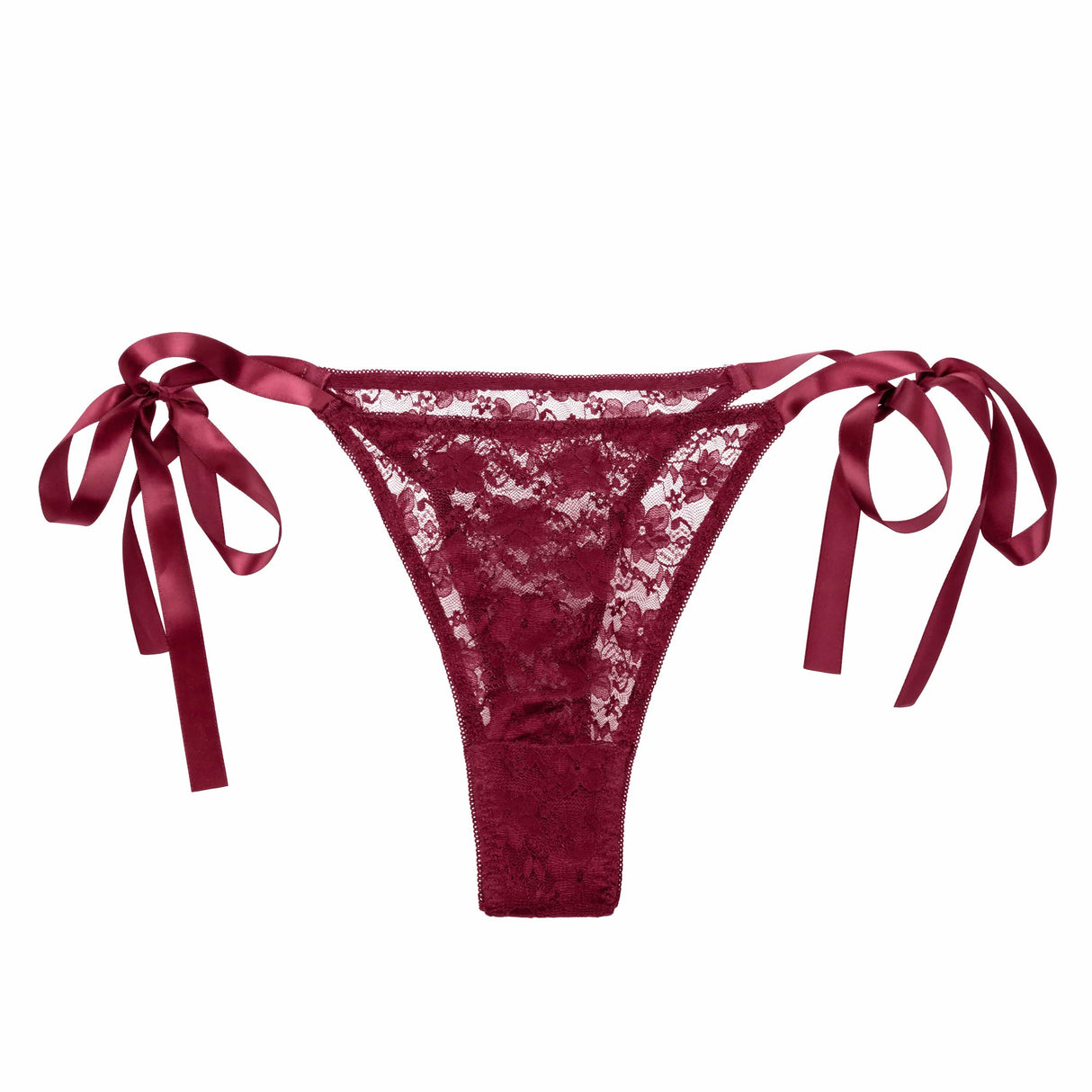 California Exotics - Remote Control Vibrating Lace Thong Set O/S CherryAffairs