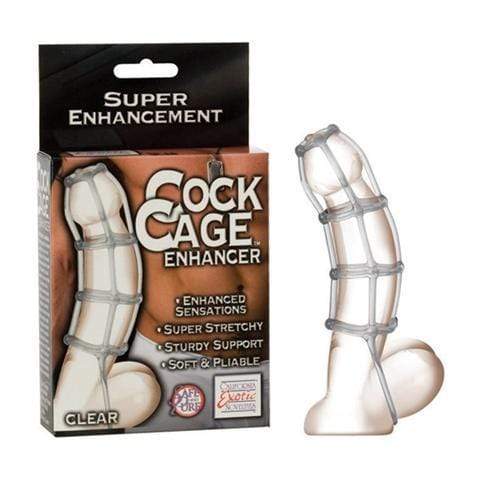 California Exotics - Rubber Cock Cage Enhancer (Clear) CE1524 CherryAffairs