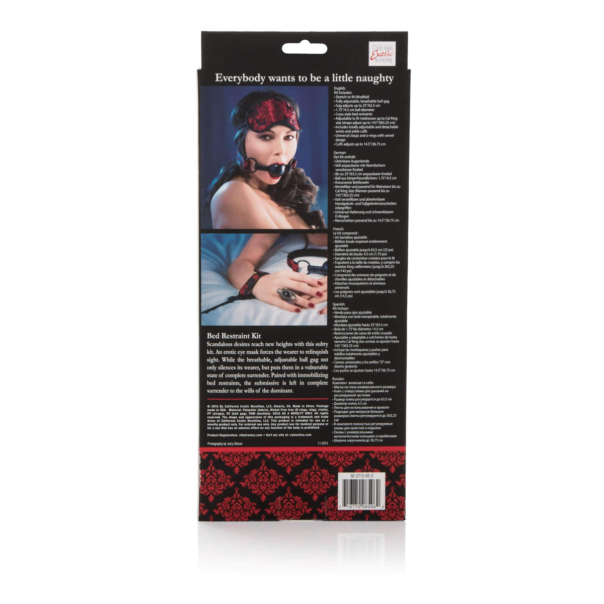 California Exotics - Scandal Bed Restraint Kit (Black) CE1671 CherryAffairs