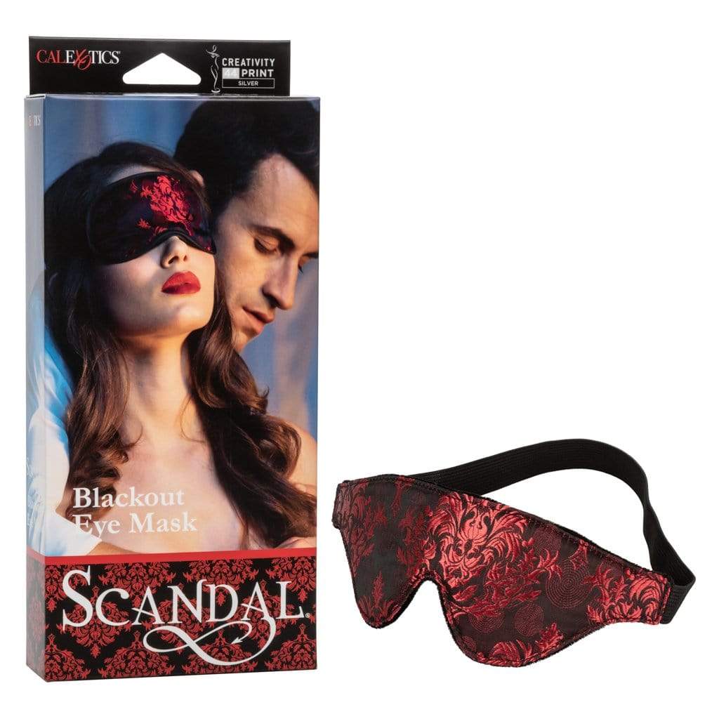 California Exotics - Scandal Blackout Eye Mask (Red) CE1743 CherryAffairs