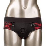 California Exotics - Scandal Crotchless Pegging Panty Set S/M (Red) CE1736 CherryAffairs