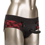 California Exotics - Scandal Crotchless Pegging Panty Set S/M (Red) CE1736 CherryAffairs