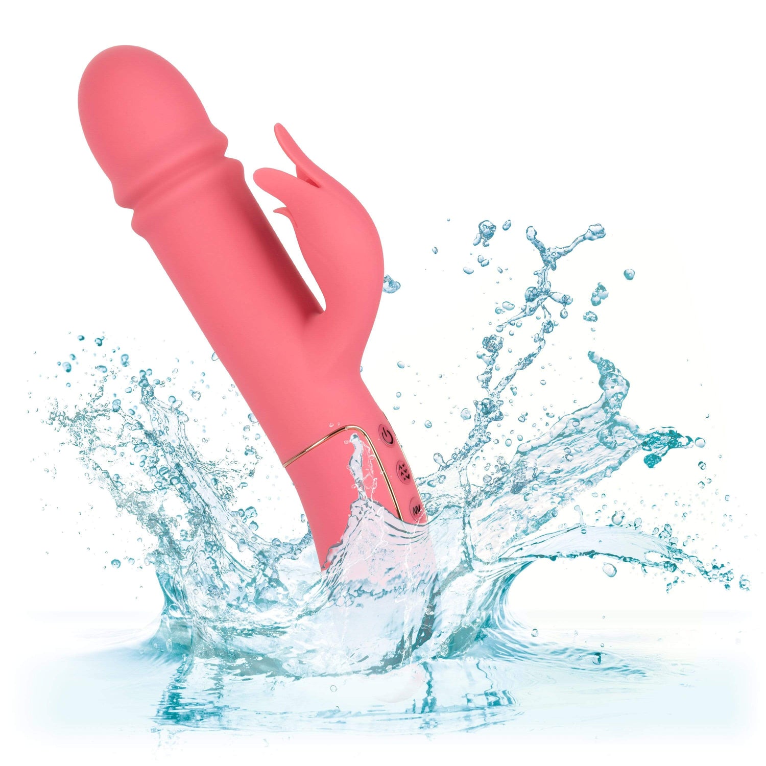 California Exotics - Shameless Tease Rabbit Vibrator (Pink)    Rabbit Dildo (Vibration) Rechargeable