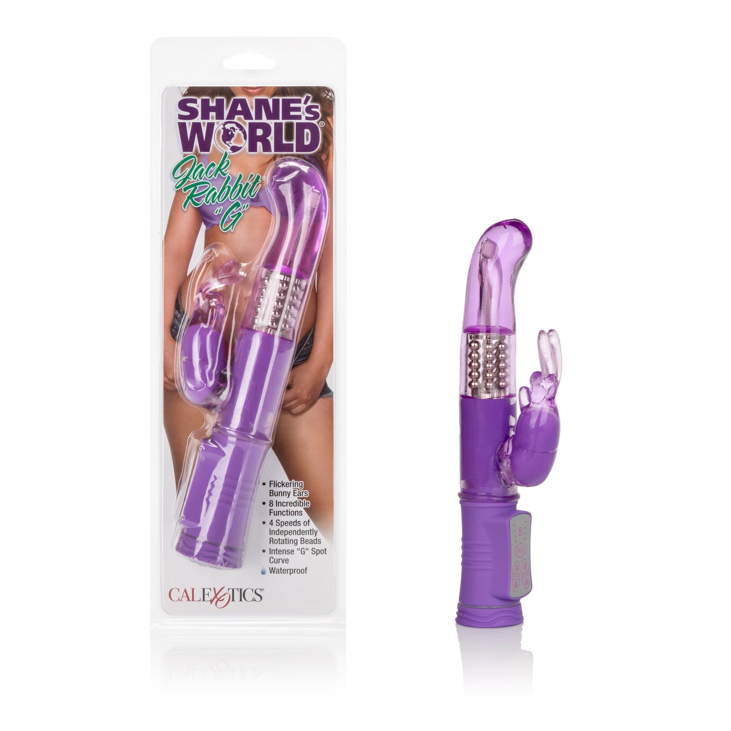 California Exotics - Shane's World Jack Rabbit G Vibrator (Purple) CE1525 CherryAffairs