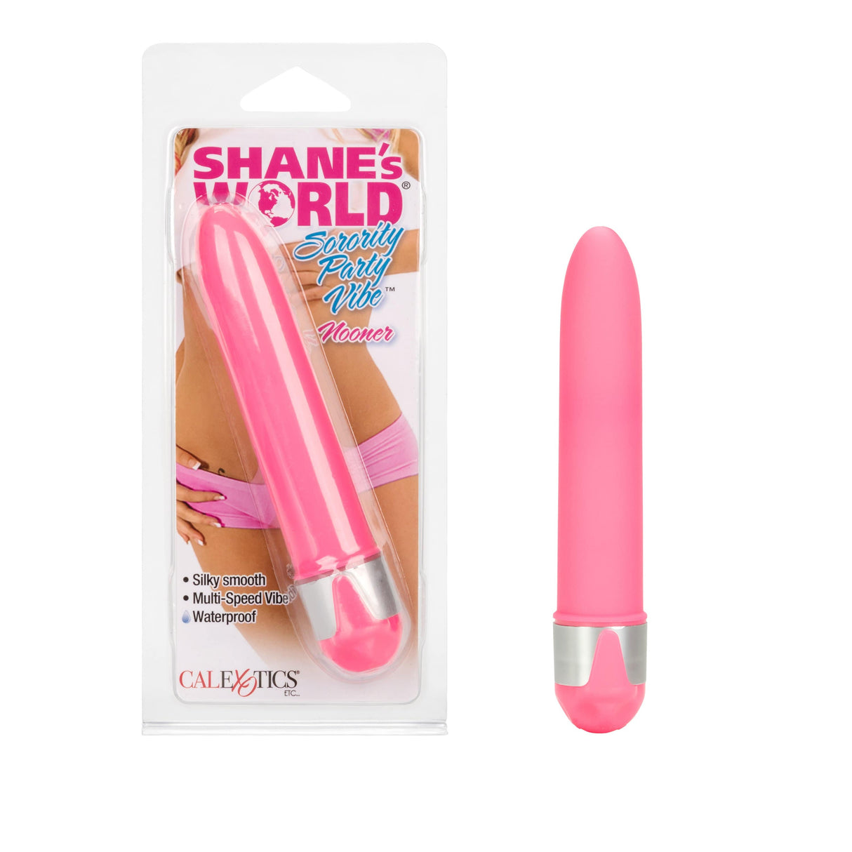 California Exotics - Shane's World Sorority Party Vibrator Nooner 4.75" (Pink) CE1099 CherryAffairs