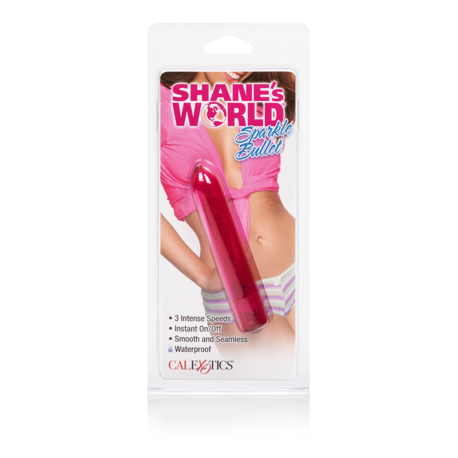 California Exotics - Shane's World Sparkle Bullet Vibrator (Pink) CE1666 CherryAffairs