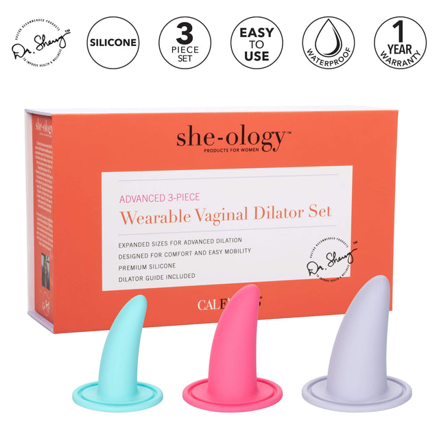 California Exotics - Sheology Advanced 3 Piece Wearable Vaginal Dilator Set (Multi Colour) CE1867 CherryAffairs