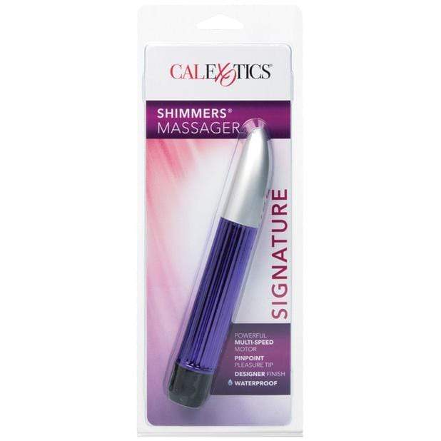 California Exotics - Shimmers Signature Waterproof Vibrator 6.5" (Purple)    G Spot Dildo (Vibration) Non Rechargeable