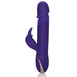 California Exotics - Signature Silicone Thrusting Jack Rabbit Vibrator (Purple) CE1333 CherryAffairs