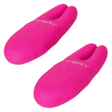 California Exotics - Silicone Remote Control Vibrating Nipple Clamps (Pink) CE1940 CherryAffairs