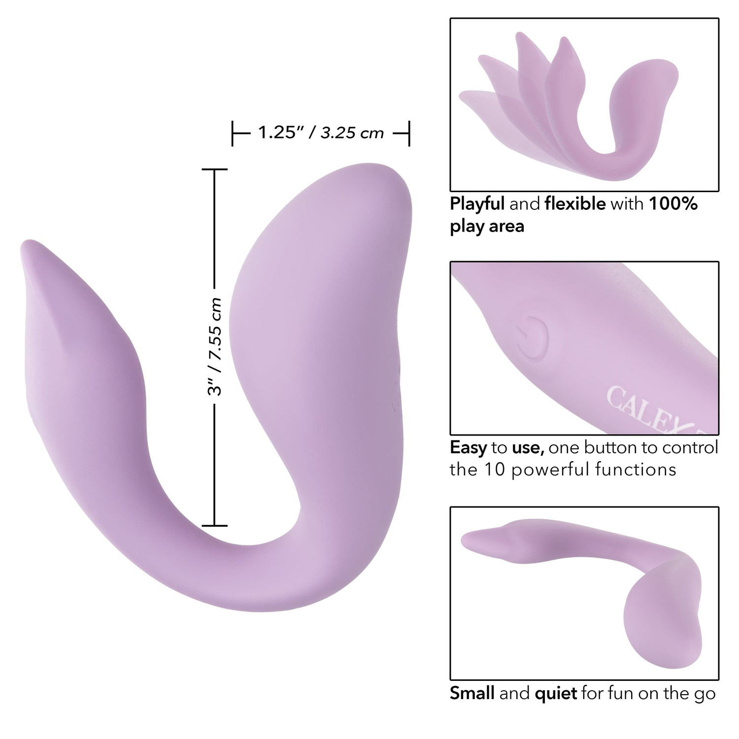 California Exotics - Slay FlexMe Flexible Vibrator (Purple) CE1960 CherryAffairs