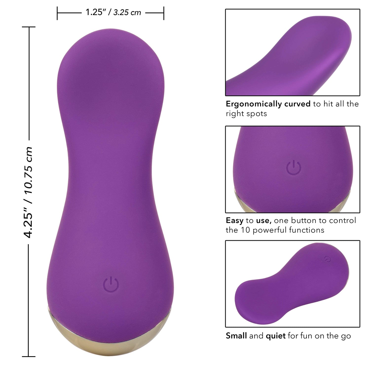 California Exotics - Slay LoveMe Bullet Vibrator (Purple) CE1829 CherryAffairs