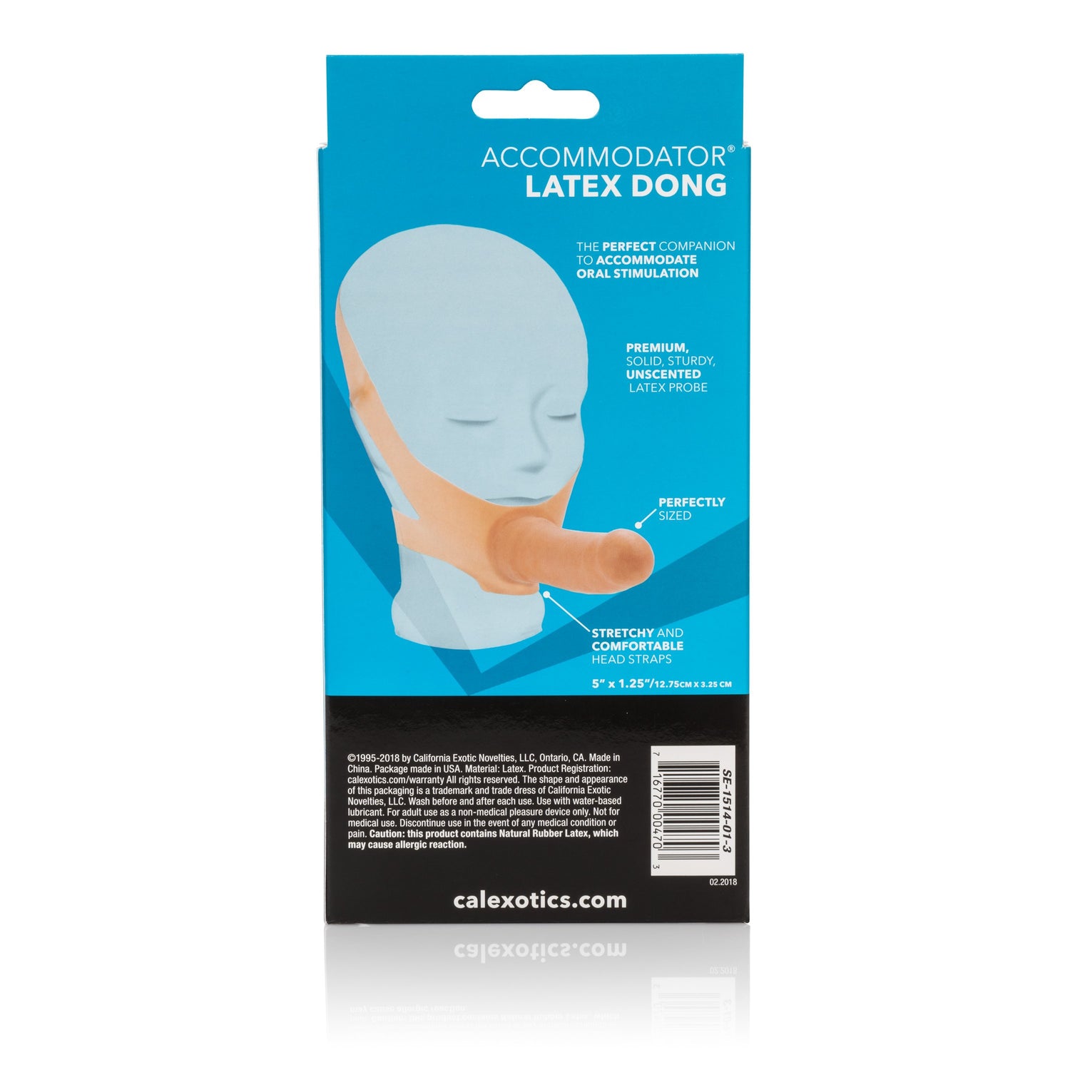 California Exotics - The Original Accommodator Latex Dong Mouth Strap On CherryAffairs