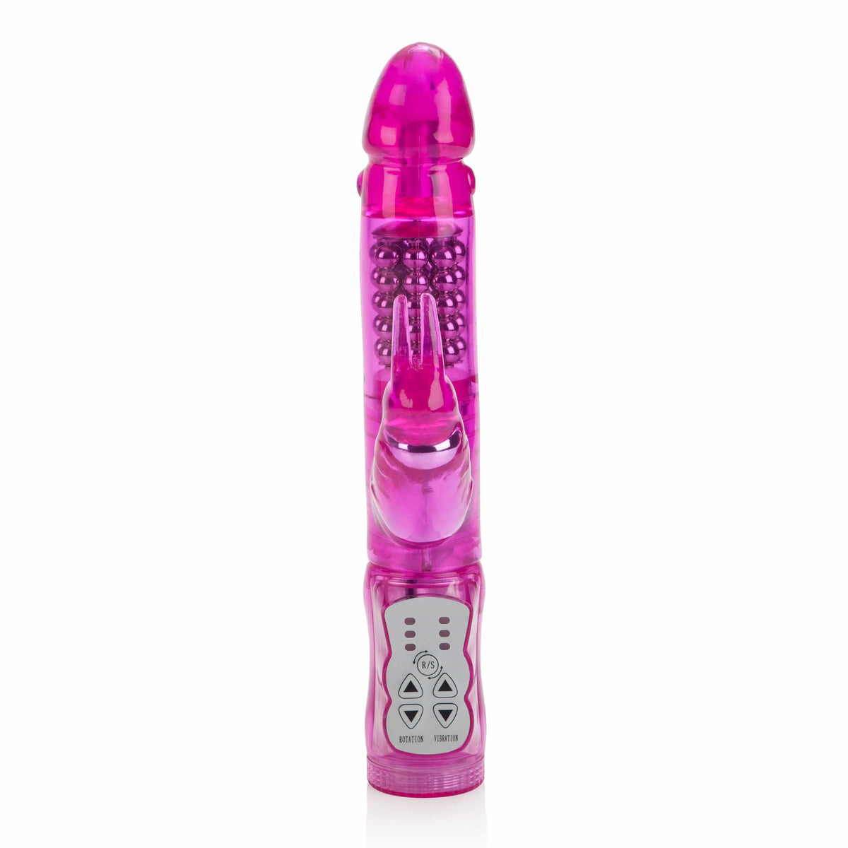 California Exotics - The Original Waterproof 5 Rows Jack Rabbit Vibrator Starter (Pink) CE1539 CherryAffairs