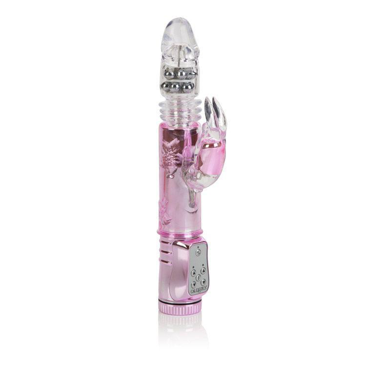California Exotics - Thrusting Orgasm Jack Rabbit Vibrator (Pink) CE1336 CherryAffairs