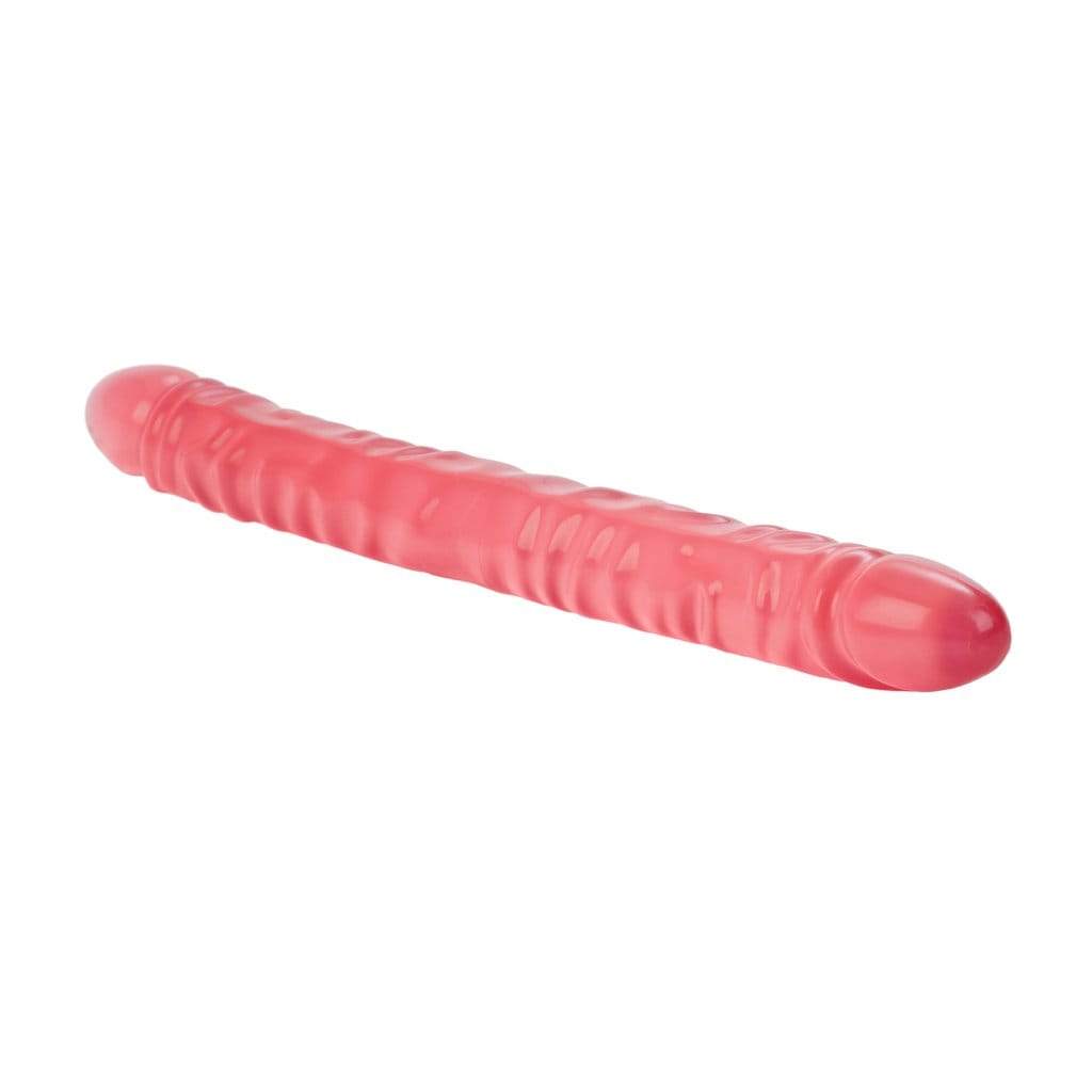 California Exotics - Translucence Veined Double Dong 17&quot; (Pink) CE1693 CherryAffairs