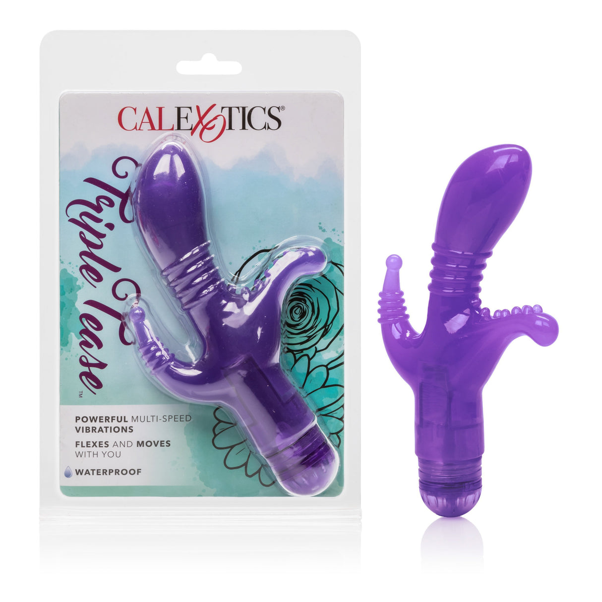 California Exotics - Triple Tease G Spot Vibrator (Purple) CE1649 CherryAffairs