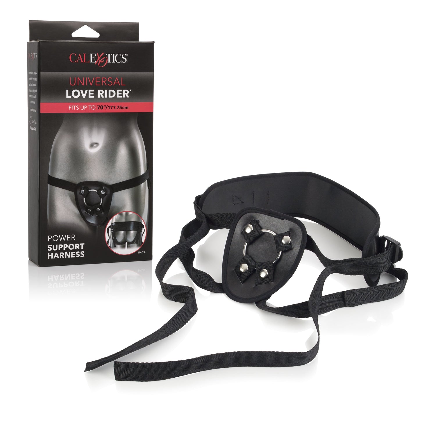 California Exotics - Universal Love Rider Power Support Harness (Black) CE1608 CherryAffairs
