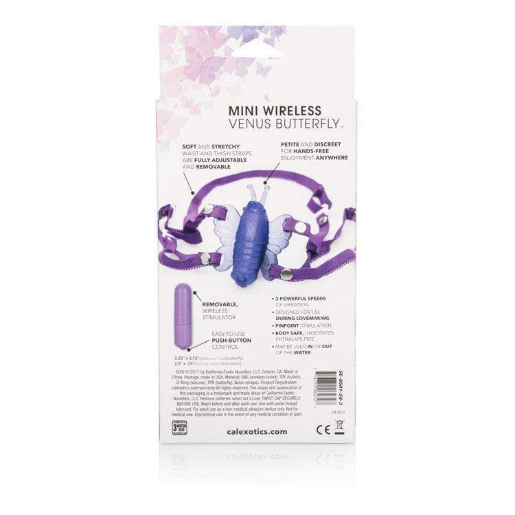 California Exotics - Venus Butterfly Mini Wireless Clit Massager (Purple) CE1267 CherryAffairs