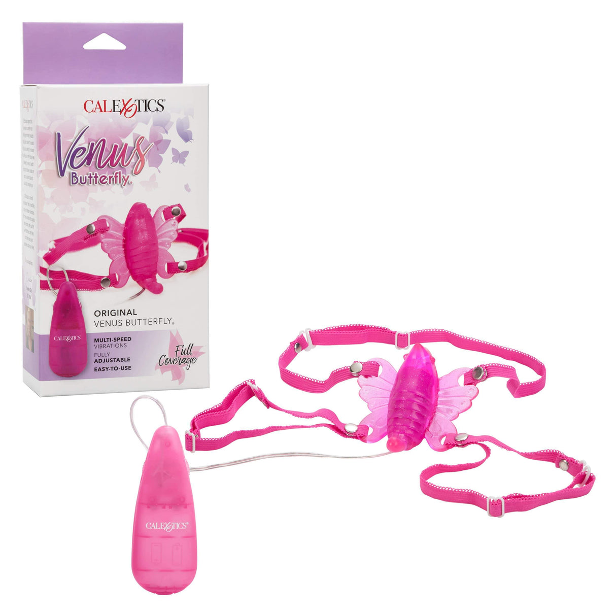 California Exotics - Venus Butterfly Original Remote Clit Massager (Pink)    Clit Massager (Vibration) Non Rechargeable