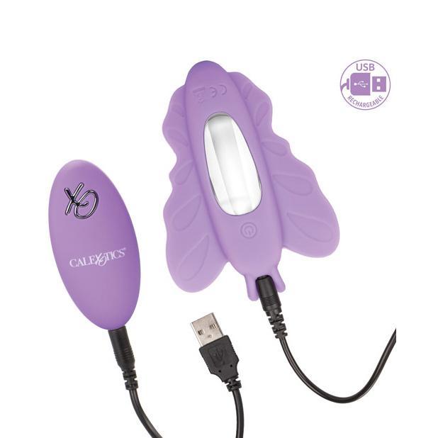 California Exotics - Venus Butterfly Silicone Remote Rocking Penis Vibrator (Purple) CE1269 CherryAffairs