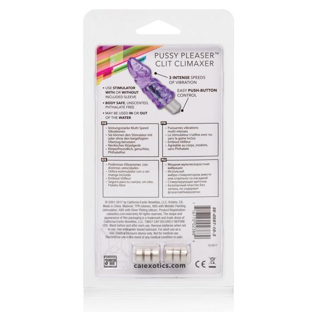 California Exotics - Wireless Pussy Pleaser Clit Climaxer (Purple) CE1338 CherryAffairs