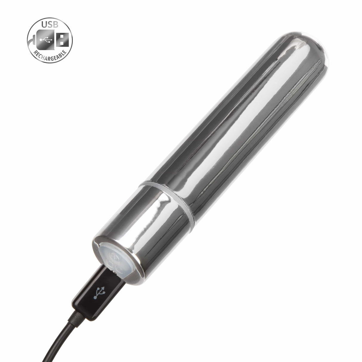 California Exotics - Wireless USB Rechargeable Bullet Vibrator (Silver) CE1549 CherryAffairs