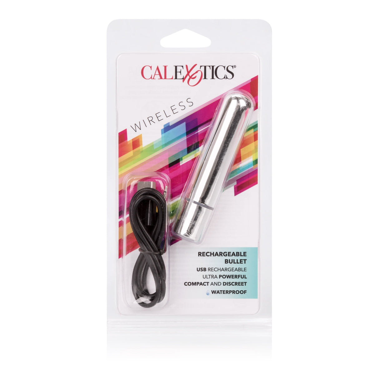 California Exotics - Wireless USB Rechargeable Bullet Vibrator (Silver) CE1549 CherryAffairs