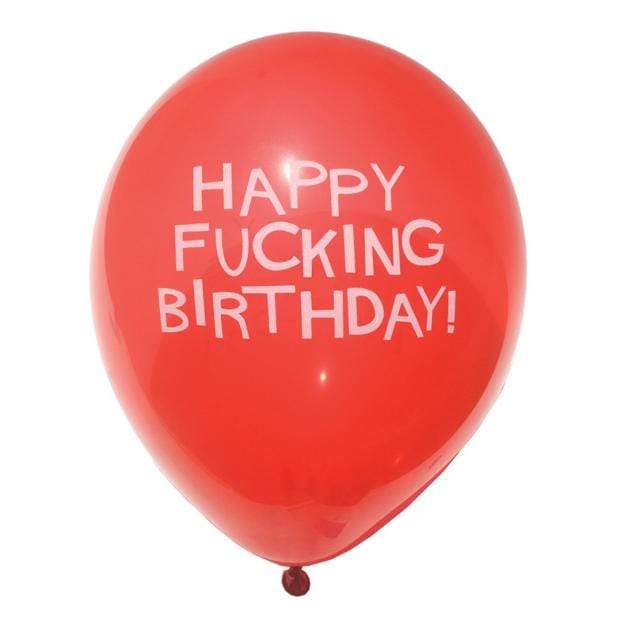 Candy Prints - 11" Happy F*cking Birthday Party Balloons Bag of 8 (Multi Colour) OT1094 CherryAffairs
