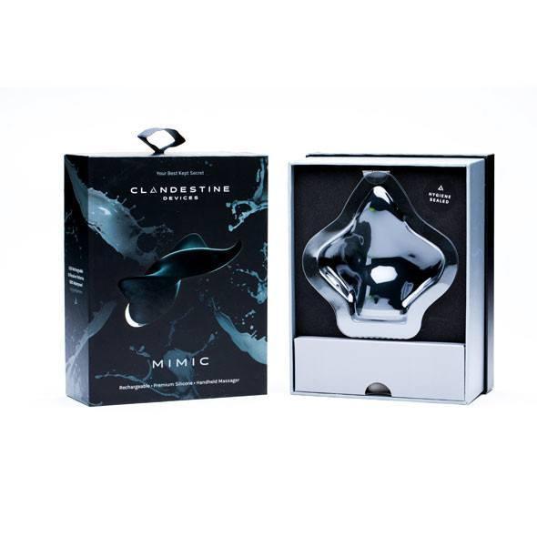 Clandestine - Mimic Vibrating Clit Massager (Black) CL1001 CherryAffairs