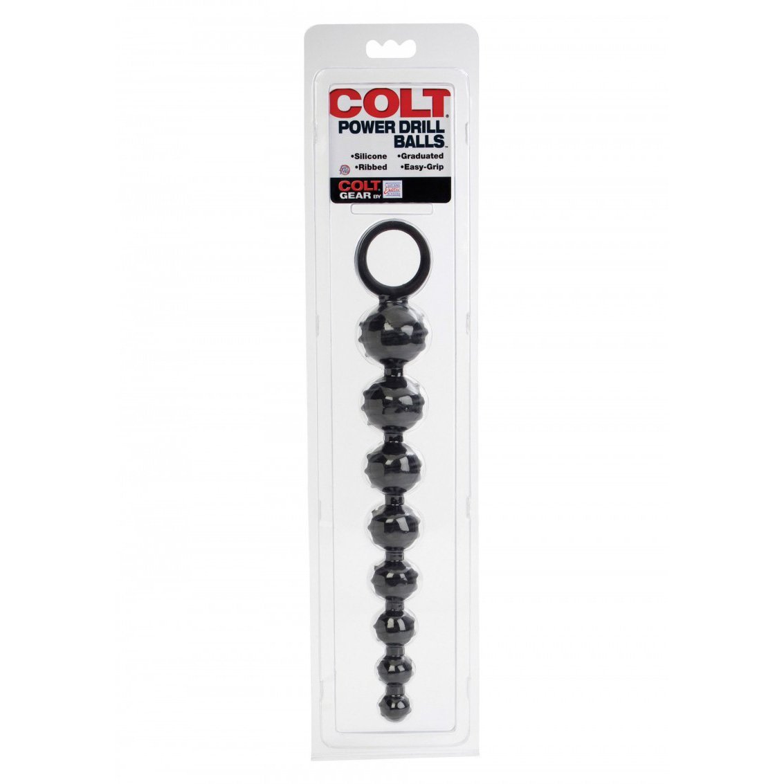 Colt - Power Drill Balls Anal Beads (Black) CO1028 CherryAffairs