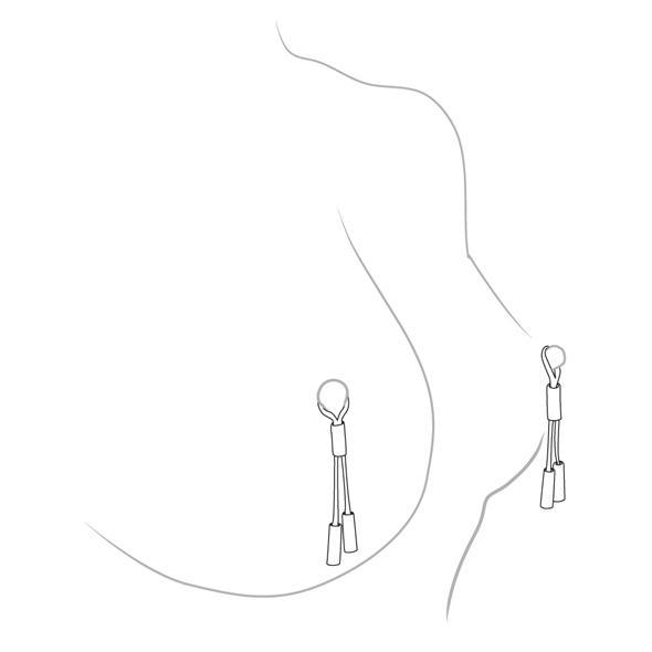 Crave - Leather Nipple Tassels (Black) CV1020 CherryAffairs