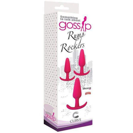 Curve Novelties - Gossip Rump Rockers Anal Plug 3 Pieces (Pink)    Anal Plug (Non Vibration)