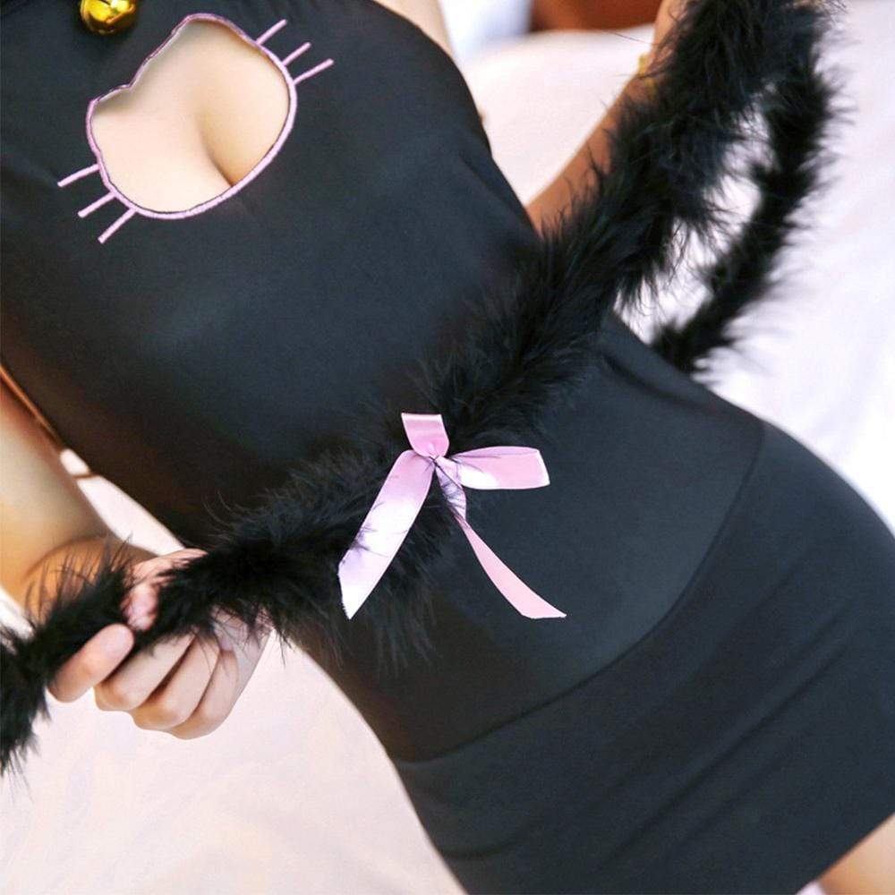 Day Dream - Starfire Super Cute Kitten Costume Set (Black) DD1003 CherryAffairs