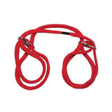 Doc Johnson - Japanese Style Bondage Wrist or Ankle Cotton Rope Cuffs (Red) DD1166 CherryAffairs