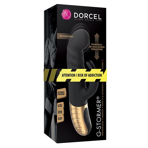 Dorcel - G Stormer Thrusting G Spot Rabbit Vibrator (Black/Gold) DC1019 CherryAffairs